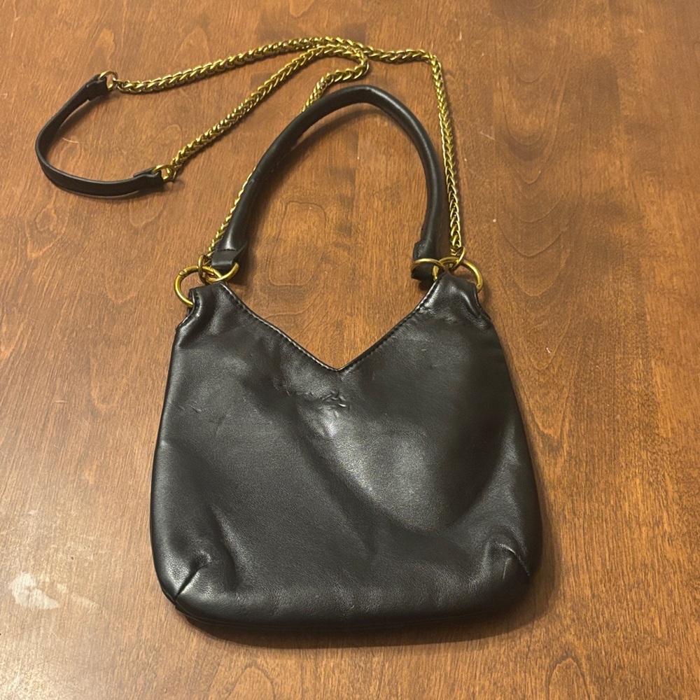 Anthropology ada vegan leather convertible belt Crossbody bag